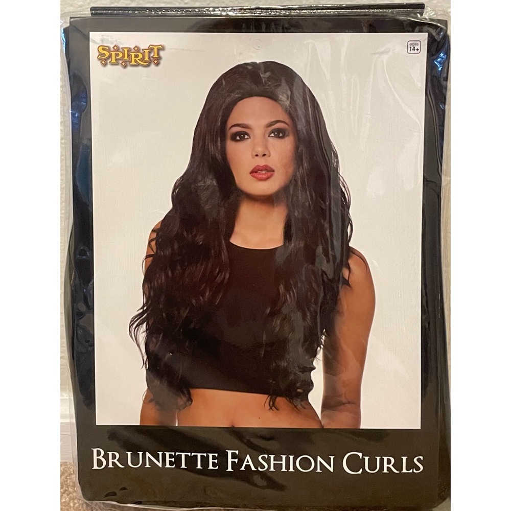 Spirit Halloween Brunette Fashion Curl Wig